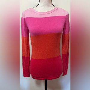 Banana Republic pink multicolor pullover sweater Sz Xs